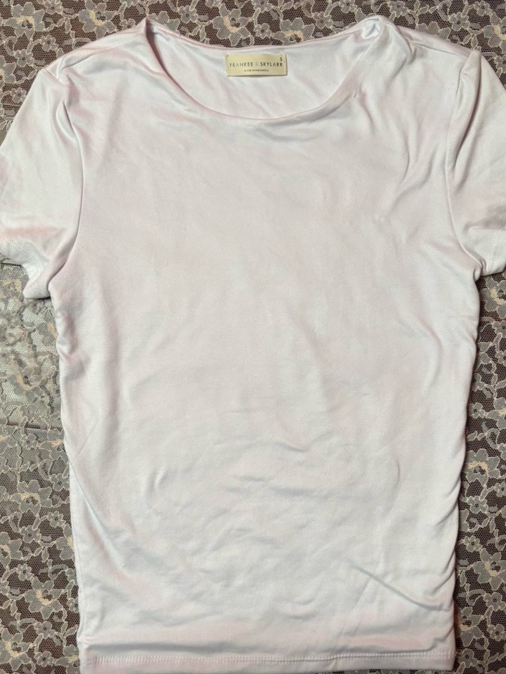 Women's Short Sleeve Tee in Light Pink